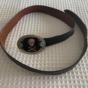 Johnson & Held Vintage Handmade Buckle with Crocodile Belt